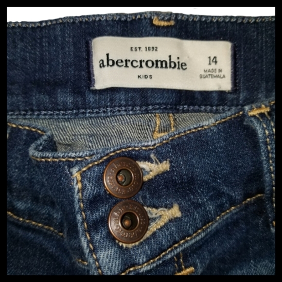 Abercrombie Cut Off Denim Shorts Sz 0 / 00 - Picture 5 of 11